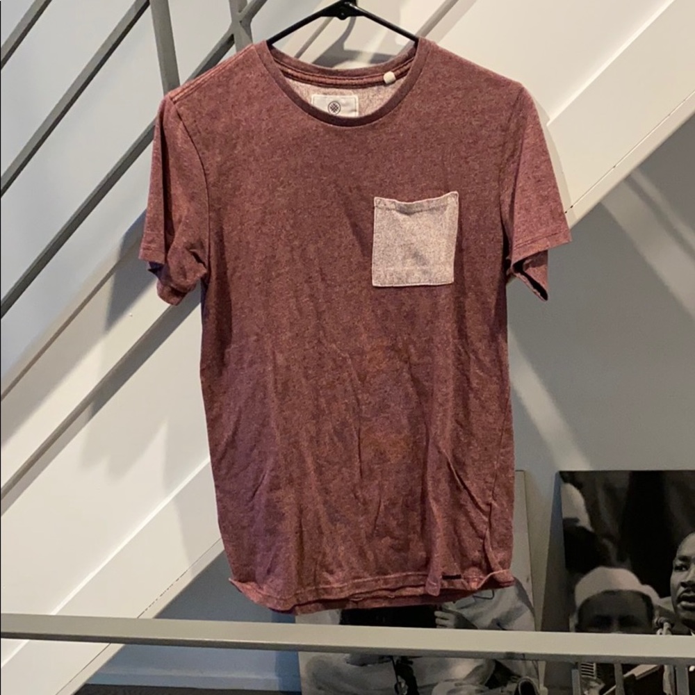 Maroon Pocket Tee